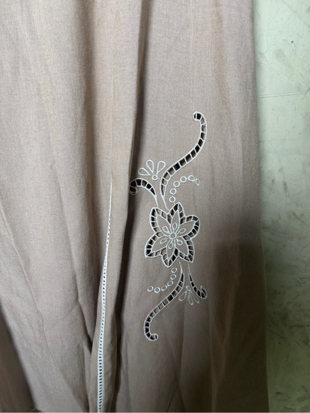 New Adrianna Papell Cottagecore Embroidered Peplum Top & Maxi Skirt Set Small - Picture 9 of 9